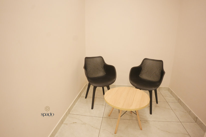 Cozy Seating & Workspace